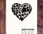 STATES UNITED, LETTERPRESS