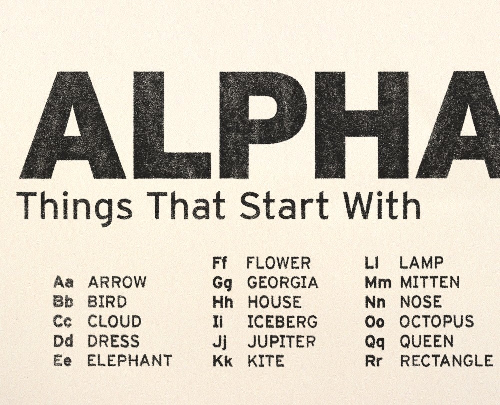 ALPHABET
