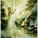Winterspell Magic Winter Fairy Owl Familiar 11 x 15 Art Print Fantasy Illustration