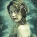 Mermaid Behind Her Mask, 11 x 14 inch Mermaid Art Print