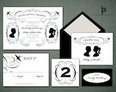 Lovely Silhouettes Wedding Invitation