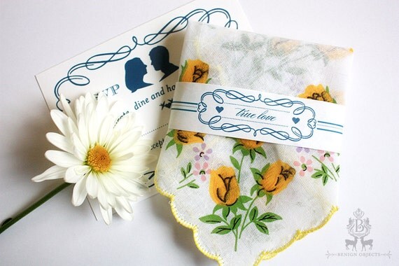 Reply Cards for Custom Printed Handkerchiefs