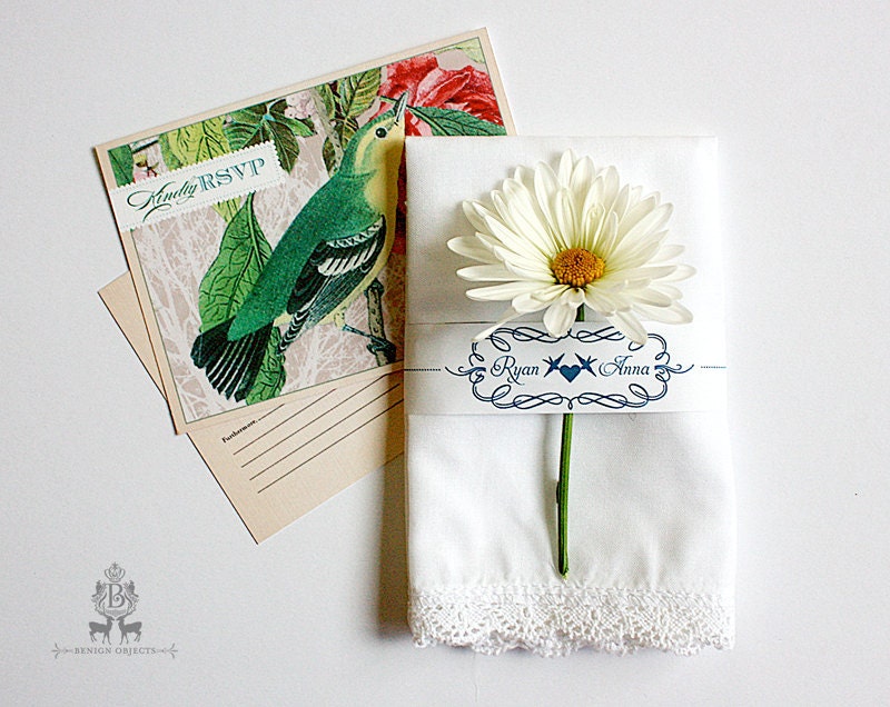 Reply Cards for Custom Printed Handkerchiefs