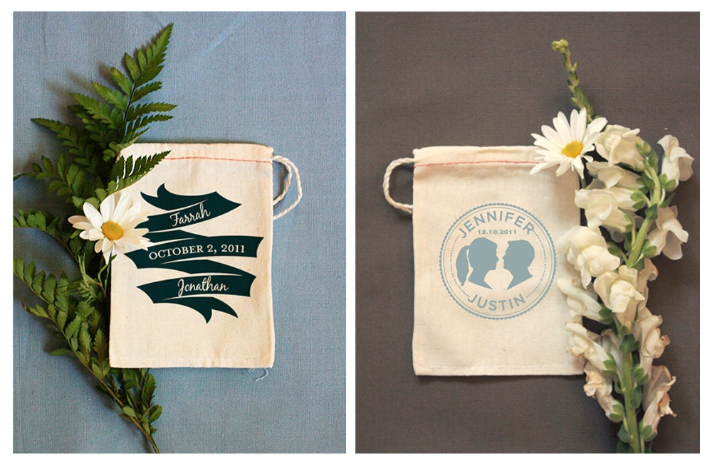 Custom Printed Muslin Bags