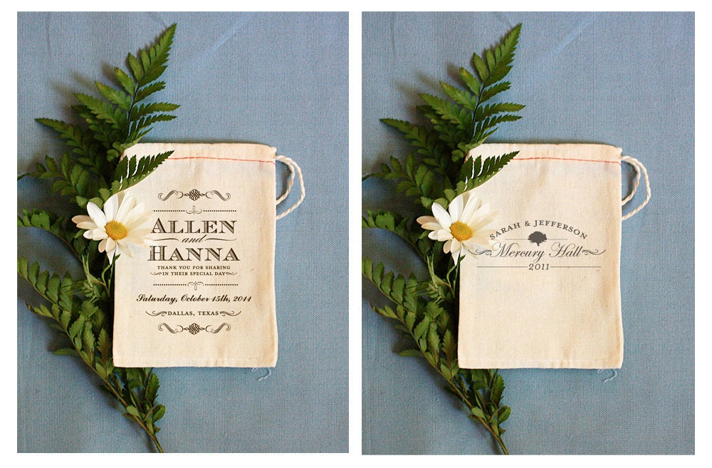 Custom Printed Muslin Bags