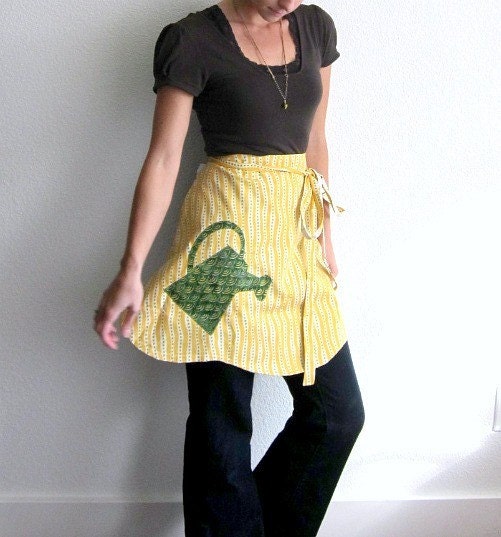 watering can half apron