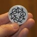 Friends Don't Let Friends Use Comic Sans - Button Pinback Badge 1 1/2 inch