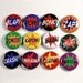 Superhero Sound Effects Set of 12 Pinback Buttons Badges 1 inch