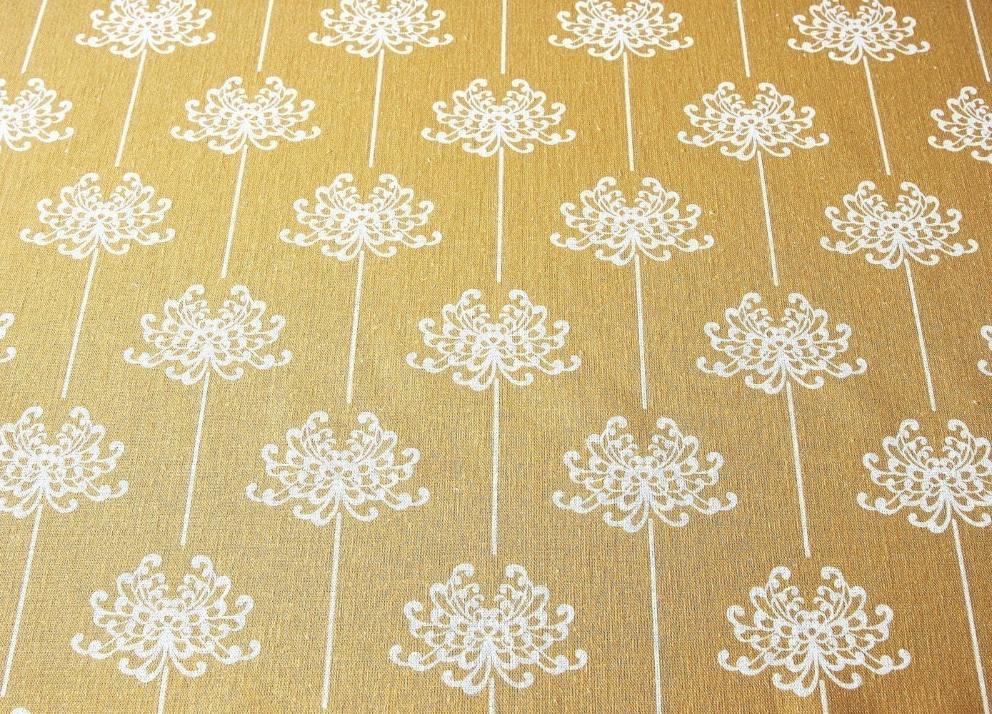 Mum - Mustard - Organic Cotton - Yardage
