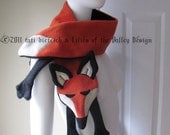 Fox Scarf. Scarf. Foxy Scarf. Red Fox. stole, animal. neckwarmer. woodland.  shawl. Copyrighted.  fall. fashion.