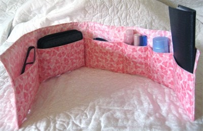 Pink Hearts with Hearts Purse Organizer