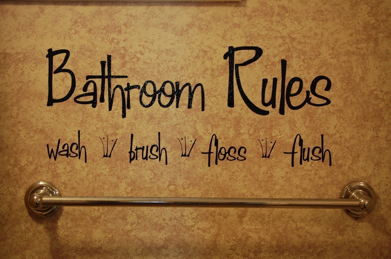 Bathroom Rules-Vinyl Wall Decal