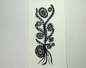 Mourning Flowers    Stone Lithographic Print