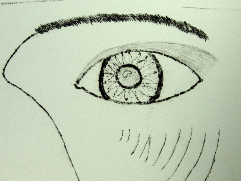 she's got the look  ---     Stone Lithographic Print