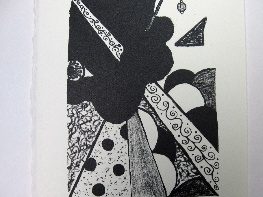 Pierced By Cupid's Arrow   Stone Lithographic Print/Limited Edition