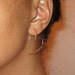 Sterling Silver Open Heart Hand Hammered Hoops