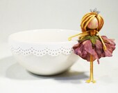 Lavender Waldorf Doll, Flower Fairy Princess, Purple Pretend Play Doll