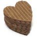 Corrugated Heart Die Cuts Up-cycled Re-purposed Straight Edge