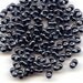Reserved for Barefoot Pony: Metallic Hematite/Gun Metal No. 451, Japanese (Matsuno) Glass Peanut Beads, 2x4mm, 28g.