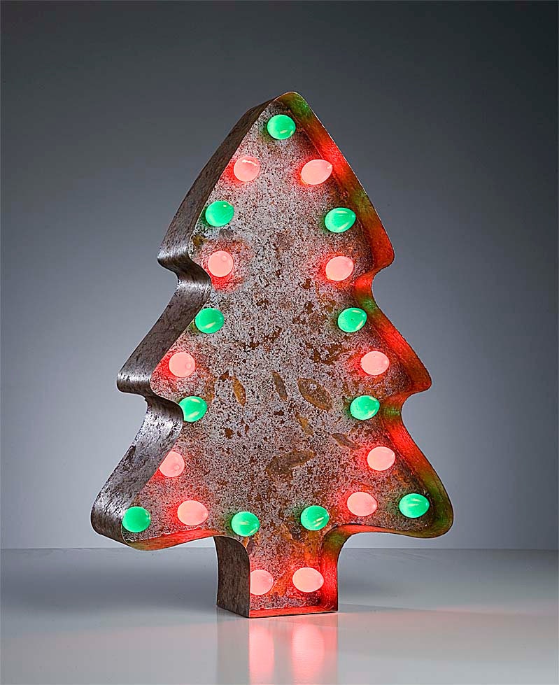 Vintage Marquee Lights - Christmas Tree