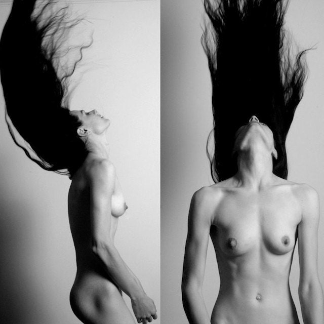 Nude - Hair Flip, 5x5 Photograph