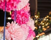 Custom Colors .. 10 Tissue Pom Poms For Baby Shower / Birthday Party / Wedding / Paper Party Decoration