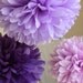 Pansy .. Tissue Paper Poms / Weddings / Bridal Shower / Baby Shower / Birthday / Party Decoration / DIY