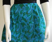 Brocade Cocktail Skirt - Green OOAK