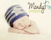 IT'S A BOY Striped Hat / Beanie Size new born  (Washable yarn made from recycled materials) Pick Your Favorite Color Children, Clothing