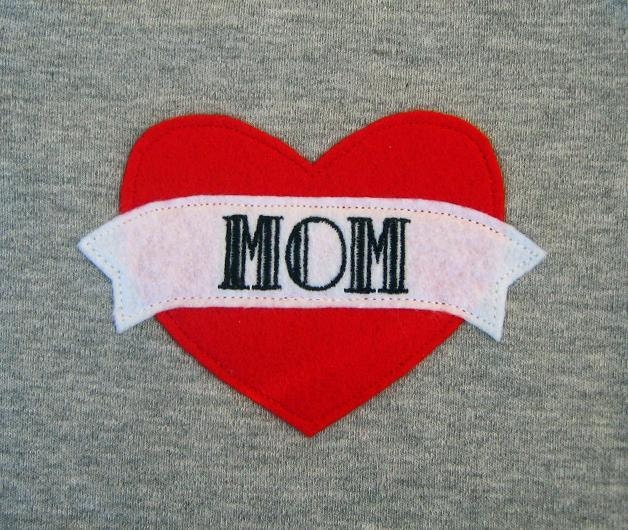Mother's Day Mom Tattoo inspired Gray Short Sleeve Tshirt - Heart, Children Clothing Holiday Boy 6m, 12m, 18m, 2, 4, 6, 8 years