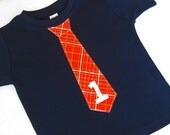 Birthday or Initial So Handsome Tie Tshirt -- Pick your Tie and Color --  Sizes 12m, 18m, 2, 4, 6 and 8 Boy Children Clothing Personalized