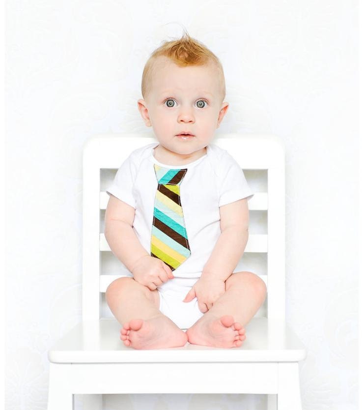 Baby Boy Tie Onesie - children, custom baby clothing sizes nb-18m Stripes, Argyle, Guitar, One-piece, Damask, Gingham