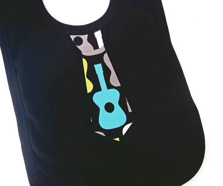 Design your own Baby Boy Tie Bib in Black - Stylish item for teethers - Children Clothing Kids Baby Boy, New baby gift