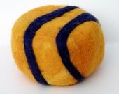 College Sports Felted Soap Blue and Orange Edition