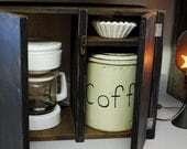 Primitive Coffee Maker Toaster Cover Cupboard ANY COLOR