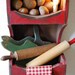 Primitive Wall Box Cupboard Cubby Kitchen Bath shelf