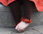 Autumn Brown Multicolored baby Leg Warmers - PoshPipsqueak