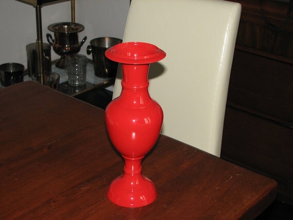Red High Gloss Lacquer Vase
