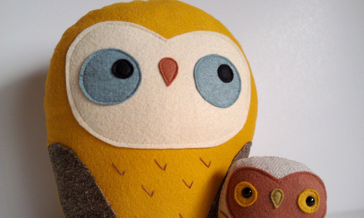 handmade giant plush owl, Herman