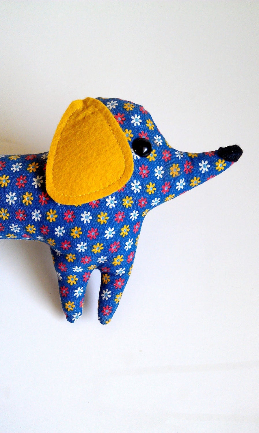 LAST ONE - SALE Daisy the handmade plush dachshund - Rare Limited Edition - made to order