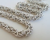 Sterling Silver Byzantine Link Necklace