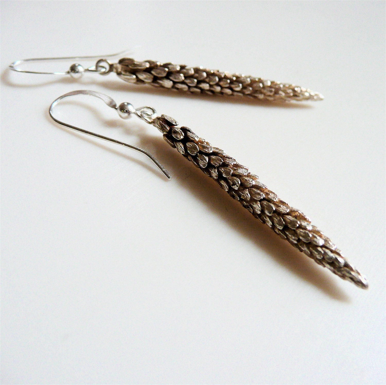 Sterling Silver Dangle Urban Weeds Earrings