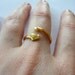 Heart and Arrow Adjustable Ring in Silver or Gold