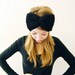 Big ol' Bow Earwarmers in Black