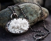 Pure White Vintage Japanese Oval Glass Pendant