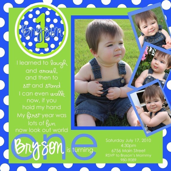 Boy's First Birthday Il_570xn