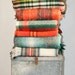 Puddles and Puddles of Plaid -3- Cabin Camp Blanket - Connemara Wool Blanket - Made in Ireland