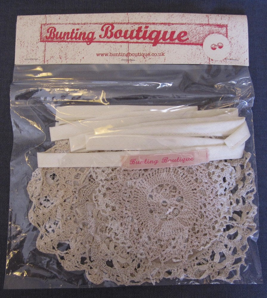 Vintage Doily Bunting, 3m long from Bunting Boutique