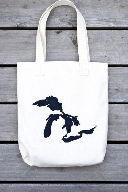 Tote Bag/ Great Lakes Screenprint