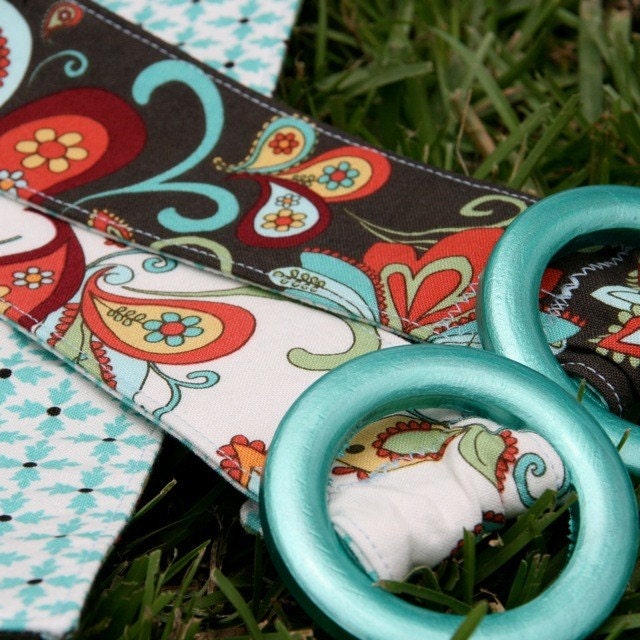 Reversible Fashion Belt in Brown and Aqua